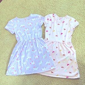 TWO Unicorn Cat & Jack dresses